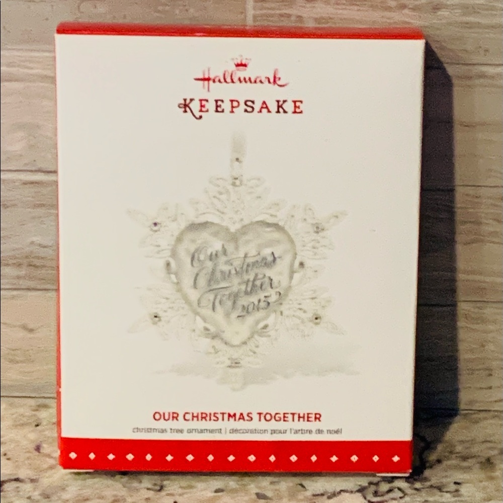Hallmark Keepsake ornament. “Our Christmas Together 2015”. Beautiful ornament